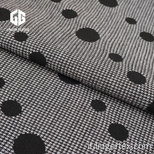 Tessuto jacquard in tessuto a maglia di poliestere in poliestere di cotone spot